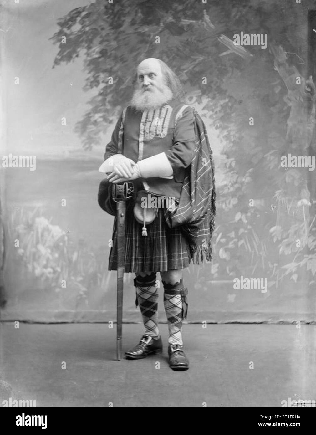 Im Zweiten Burenkrieg, 1899-1902 Portrait eines älteren Scotsman. Stockfoto