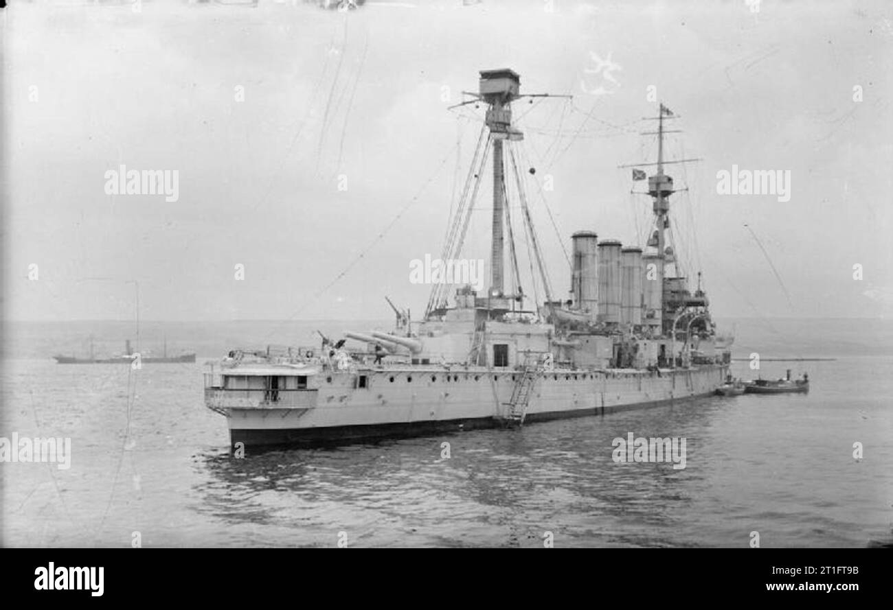 . HMS SHANNON am Cromarty, November 1915 Stockfoto