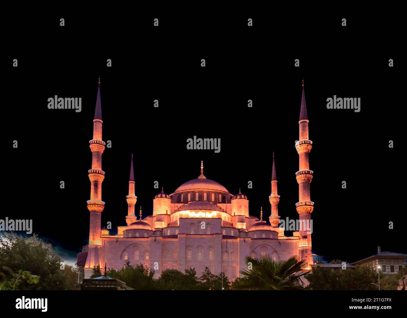 Istanbul, Türkei, die Blaue Moschee, auch bekannt als Sultan Ahmed Moschee (türkisch Sultan Ahmet Camii). Stockfoto