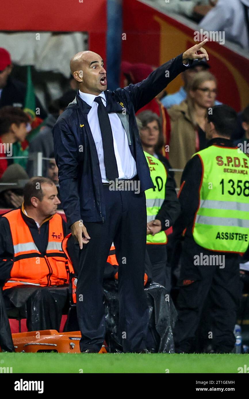 Dragon Stadium, Porto, Portugal. 13. Oktober 2023. Roberto Martínez bei Portugal gegen Eslováquia - Qualifikation zur Euro 2024, Gruppenphase, Gruppe J. Stockfoto