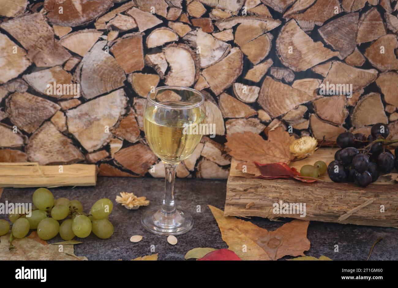 Glas Wein Stockfoto