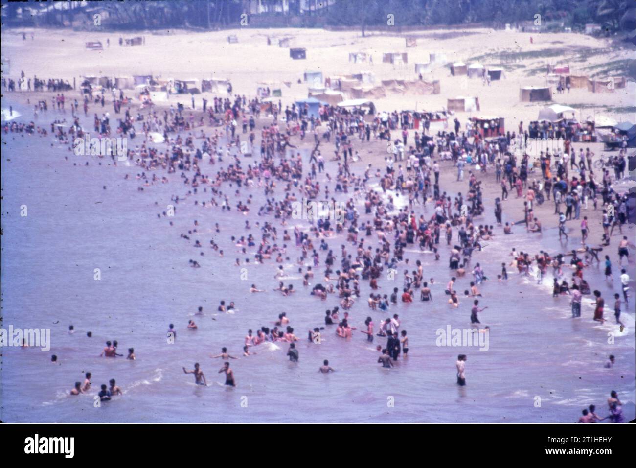 Mudh Iland Beach, Arial View, Mumbai, Indien. Stockfoto