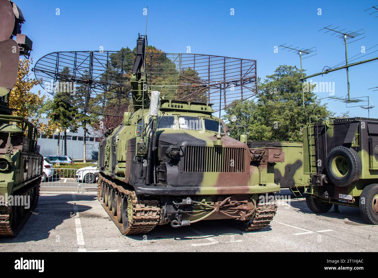 Panzerfahrzeug für Feldkämpfe für Offensive- und Defensivaktionen auf dem Schlachtfeld Stockfoto
