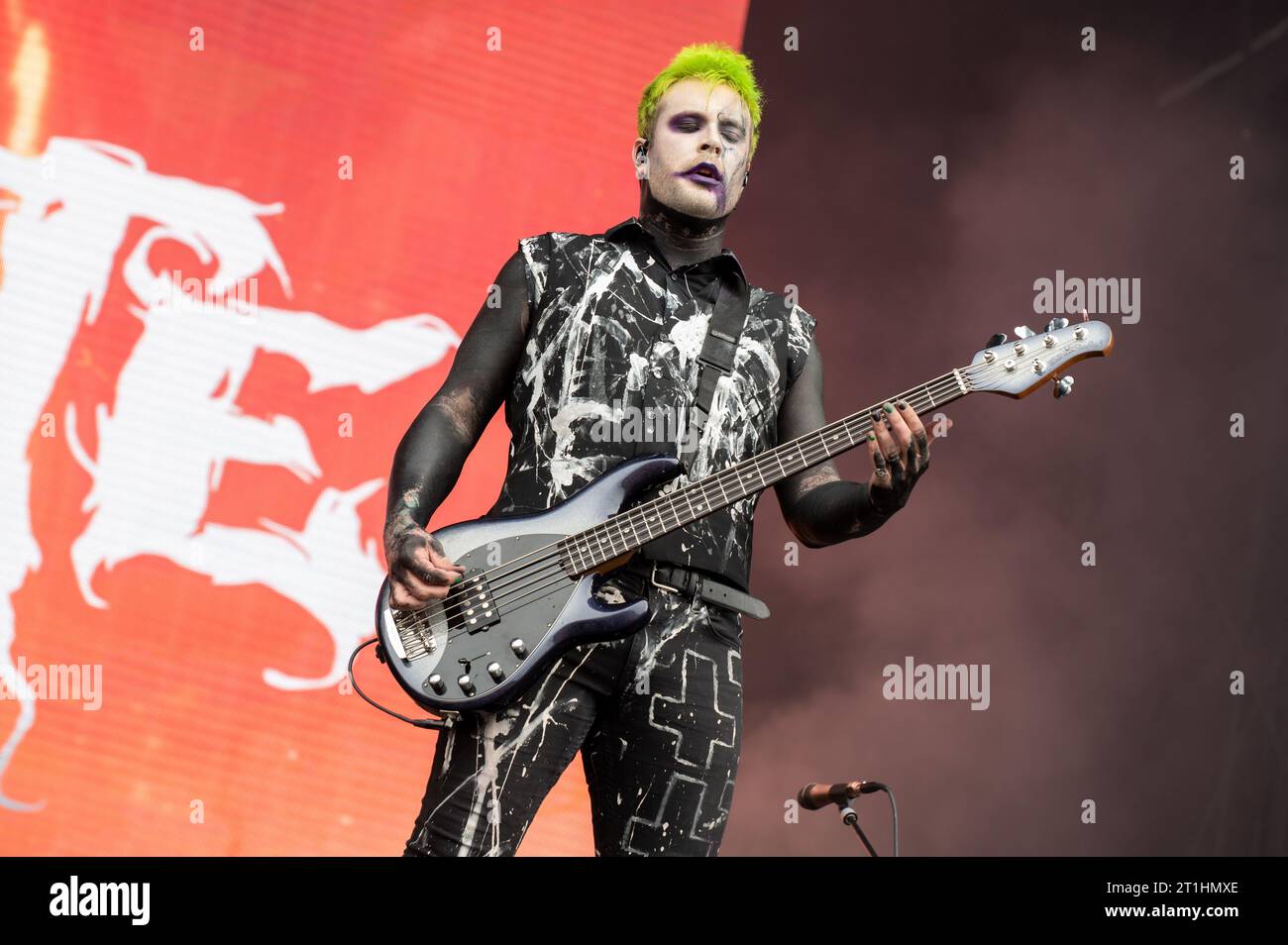 16. Juni 2023: Motionless in White tritt beim Hellfest Open Air auf Stockfoto