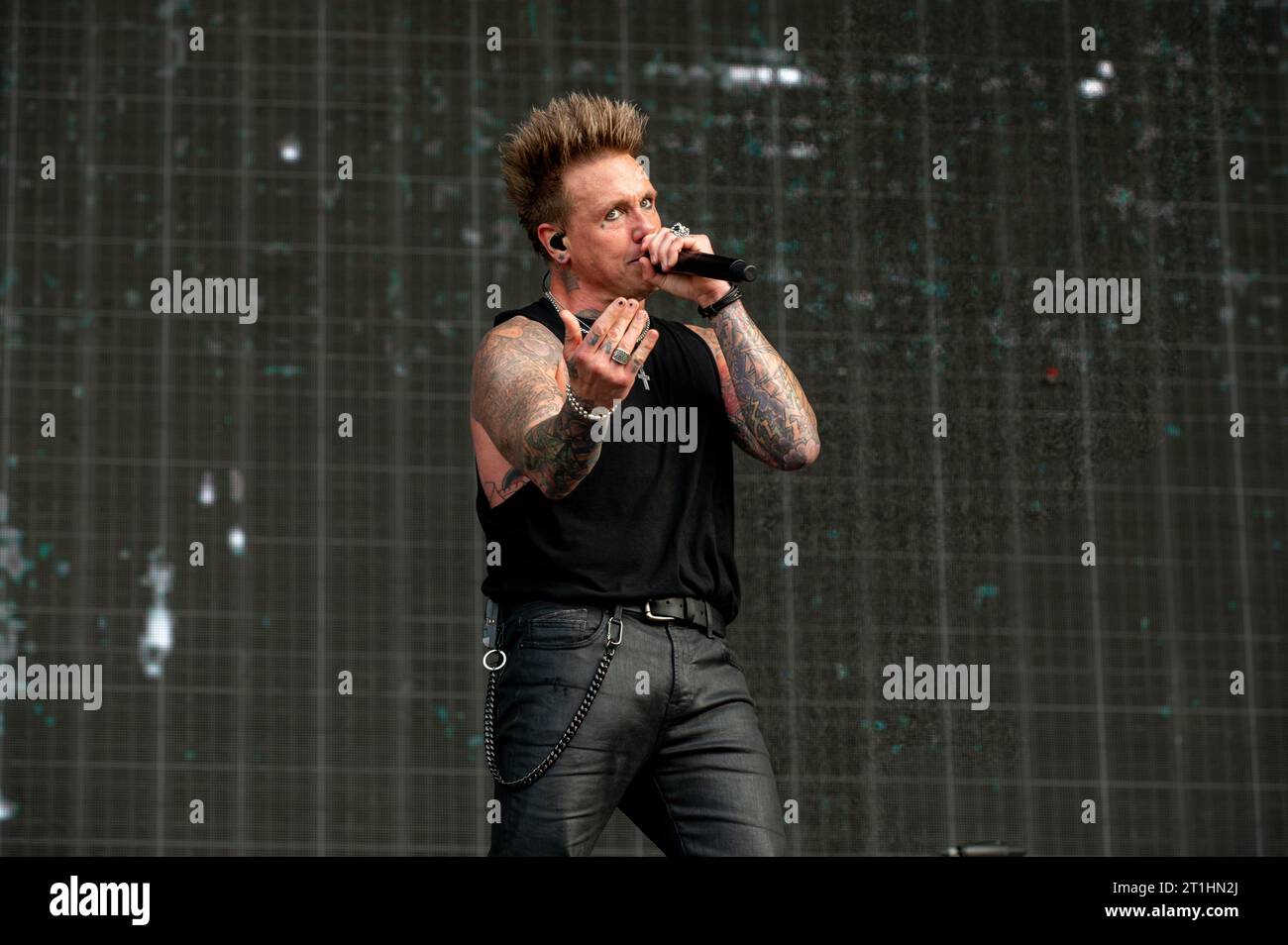 16. Juni 2023: Papa Roach tritt auf dem Hellfest Open Air Festival auf Stockfoto