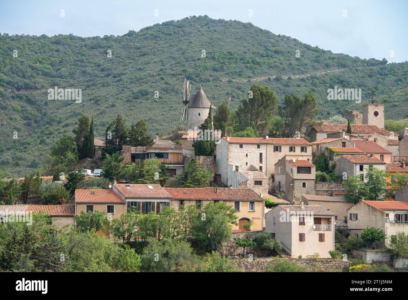 Duilhac-sous-Peyrepertuse, Aude Stockfoto