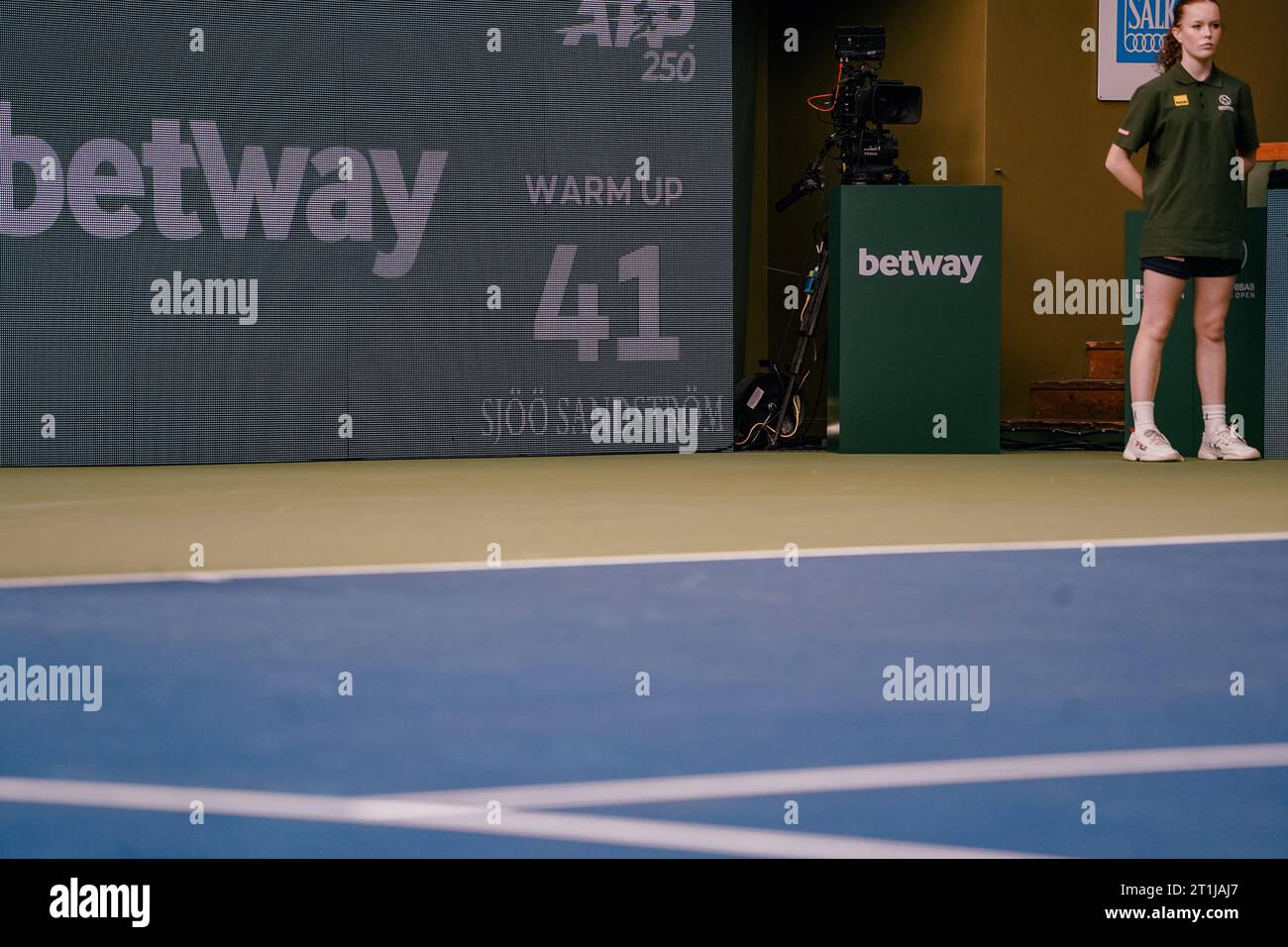 Stockholm, Kungliga tennishallen, erste Qualifikationsrunde. Anders Bagge Stockfoto