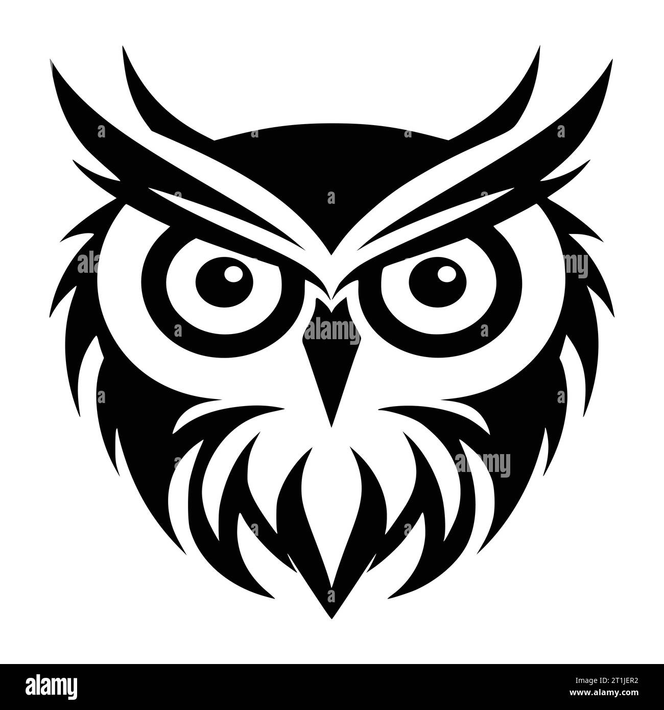 Tierkopf-Logo und Symbolillustration Stock Vektor