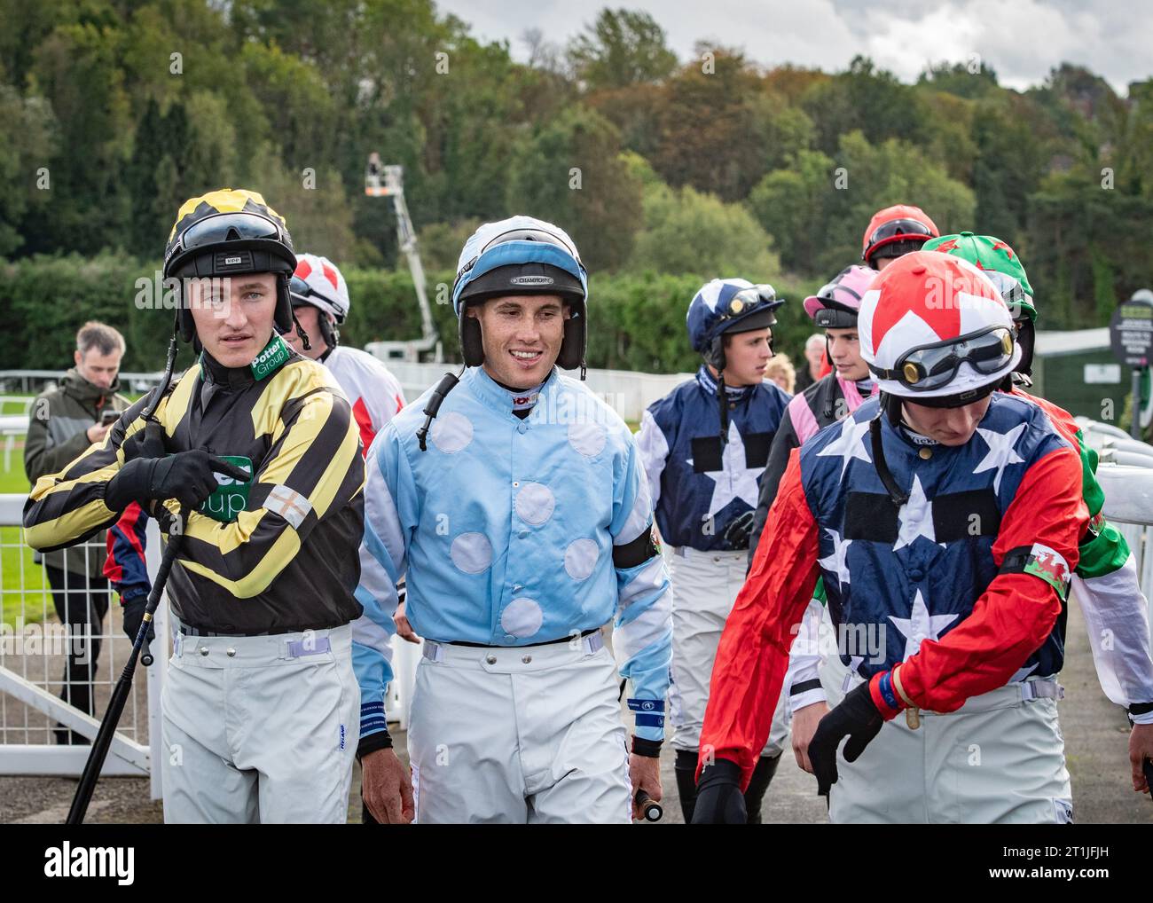 Chepstow Racecourse - Jump Jockeys Derby 2023 Stockfoto