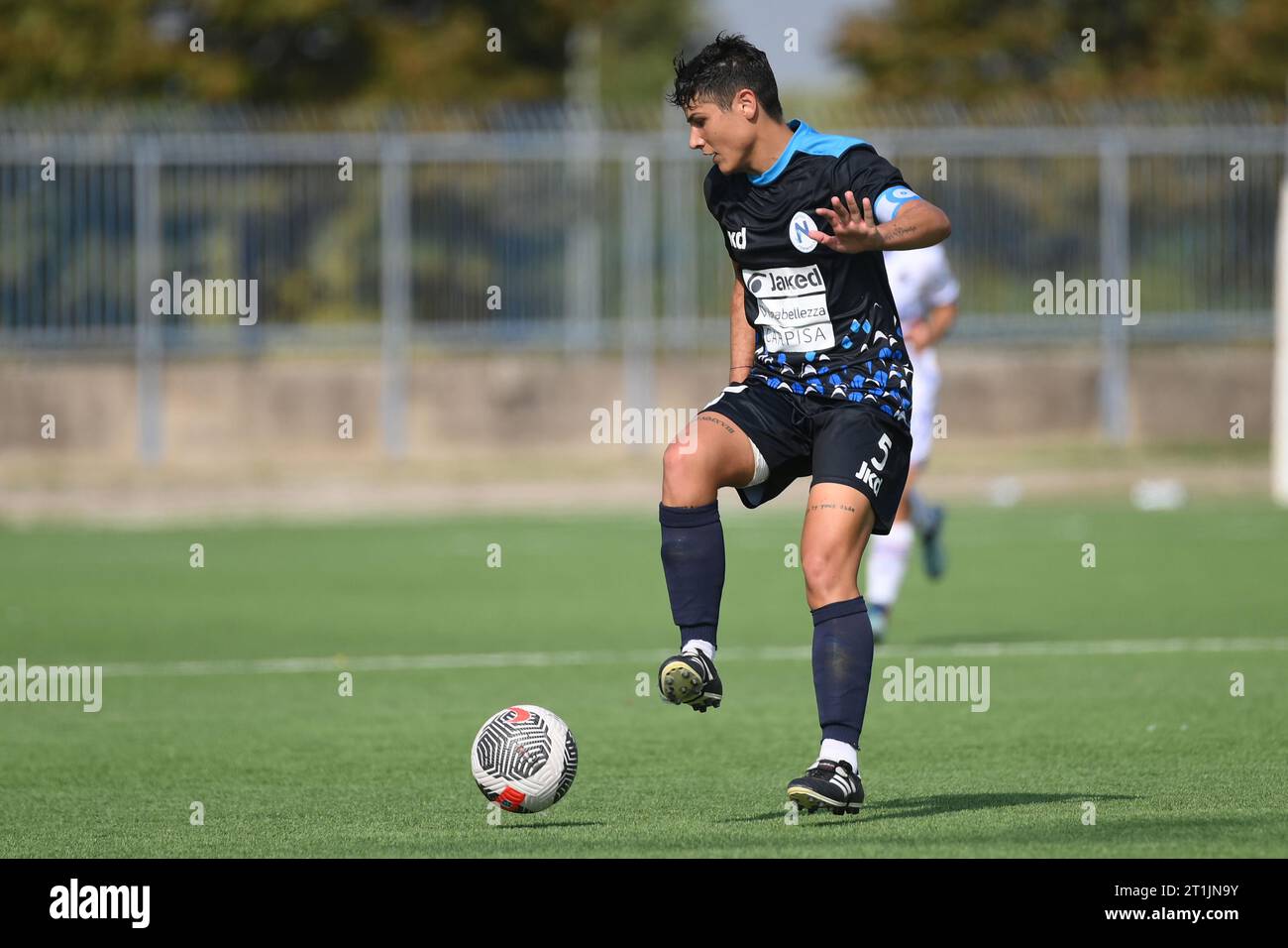 Paola Di Marino von Napoli Femminile bei Napoli Femminile gegen UC Sampdoria, italienisches Fußball-Serie A-Frauenspiel in Cercola (NA), Italien, 14. Oktober 2023 Stockfoto