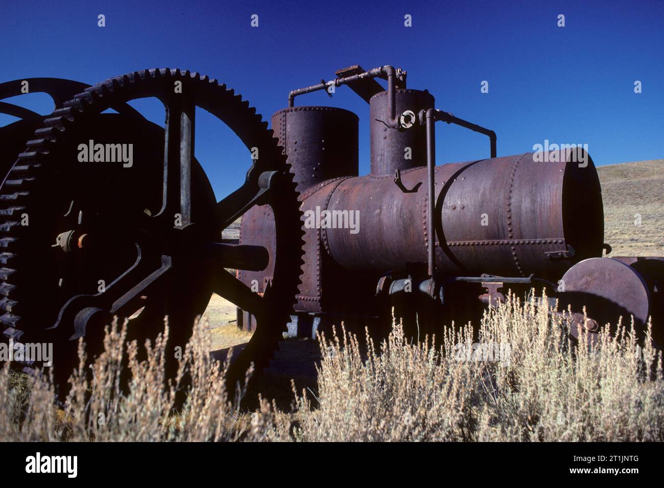 Maschinen, Bodie State Historic Park, Kalifornien Stockfoto