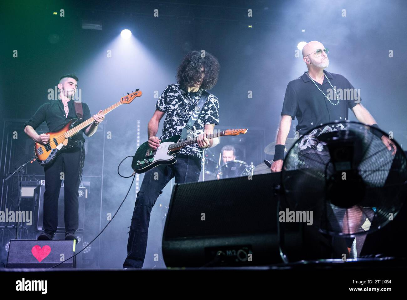 Giacomo Rossetti, Mac (Cesare Petricich) und Pau (Paolo Bruni) aus Negrita Stockfoto