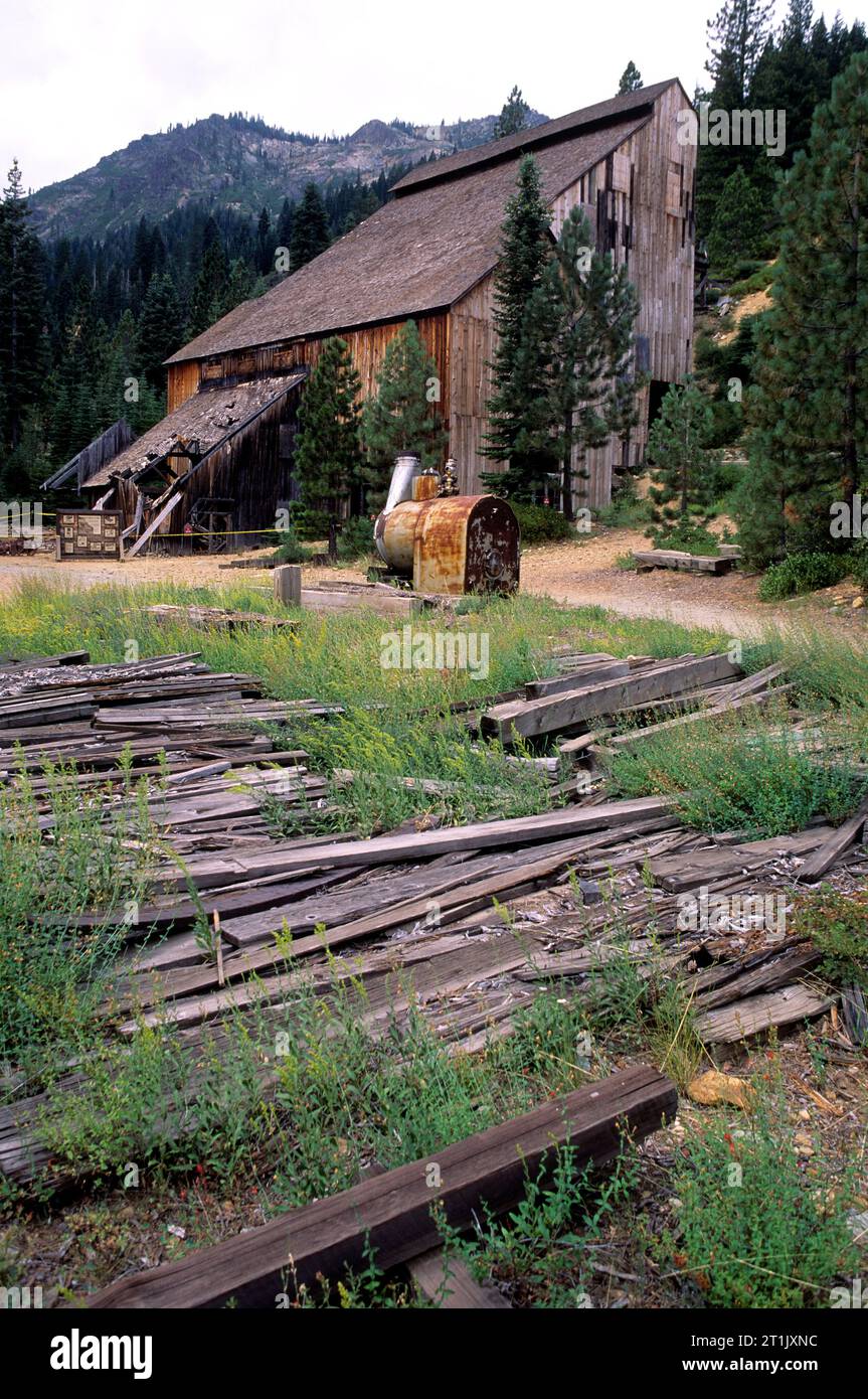 Pochwerk, Staatspark Plumas-Eureka, Kalifornien Stockfoto