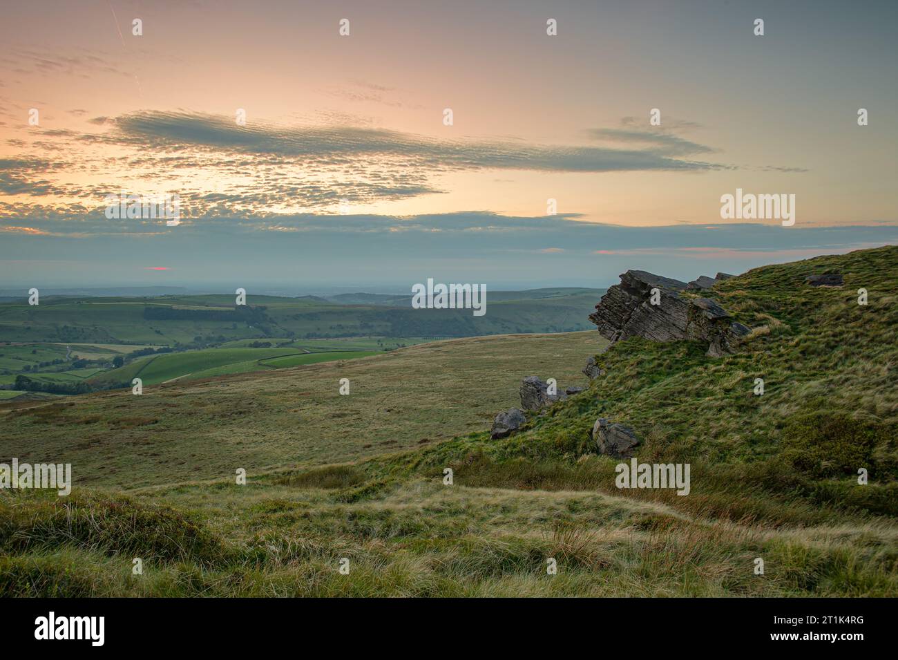 Cat's Tor (Aldgate Nick), in der Nähe von Rainow, Cheshire Stockfoto