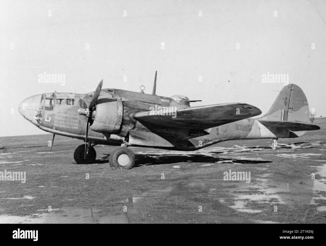 Amerikanisches Flugzeug im Royal Air Force Service, 1939-1945, Martin Model 187 Baltimore. Baltimore Mark IV, FA463?U?, von der No. 223 Squadron RAF, vor Ort in Celone, Italien, nach Abschluss von 102 operativen Einsätzen mit der Squadron über Tunesien, Sizilien und Italien. "U" für Onkels gesamte Flugzeit nach seinem Ausscheiden aus dem Betrieb betrug 313,50 Stunden. Stockfoto