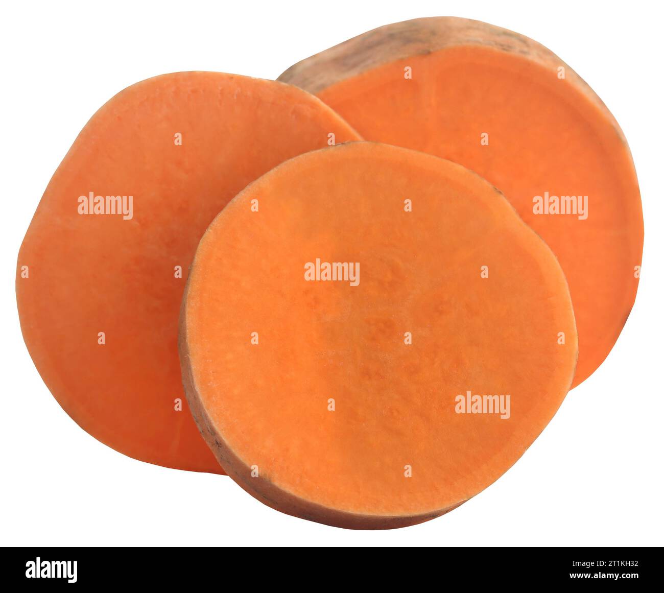Yam oder Süßkartoffel frisch und biologisch Stockfoto