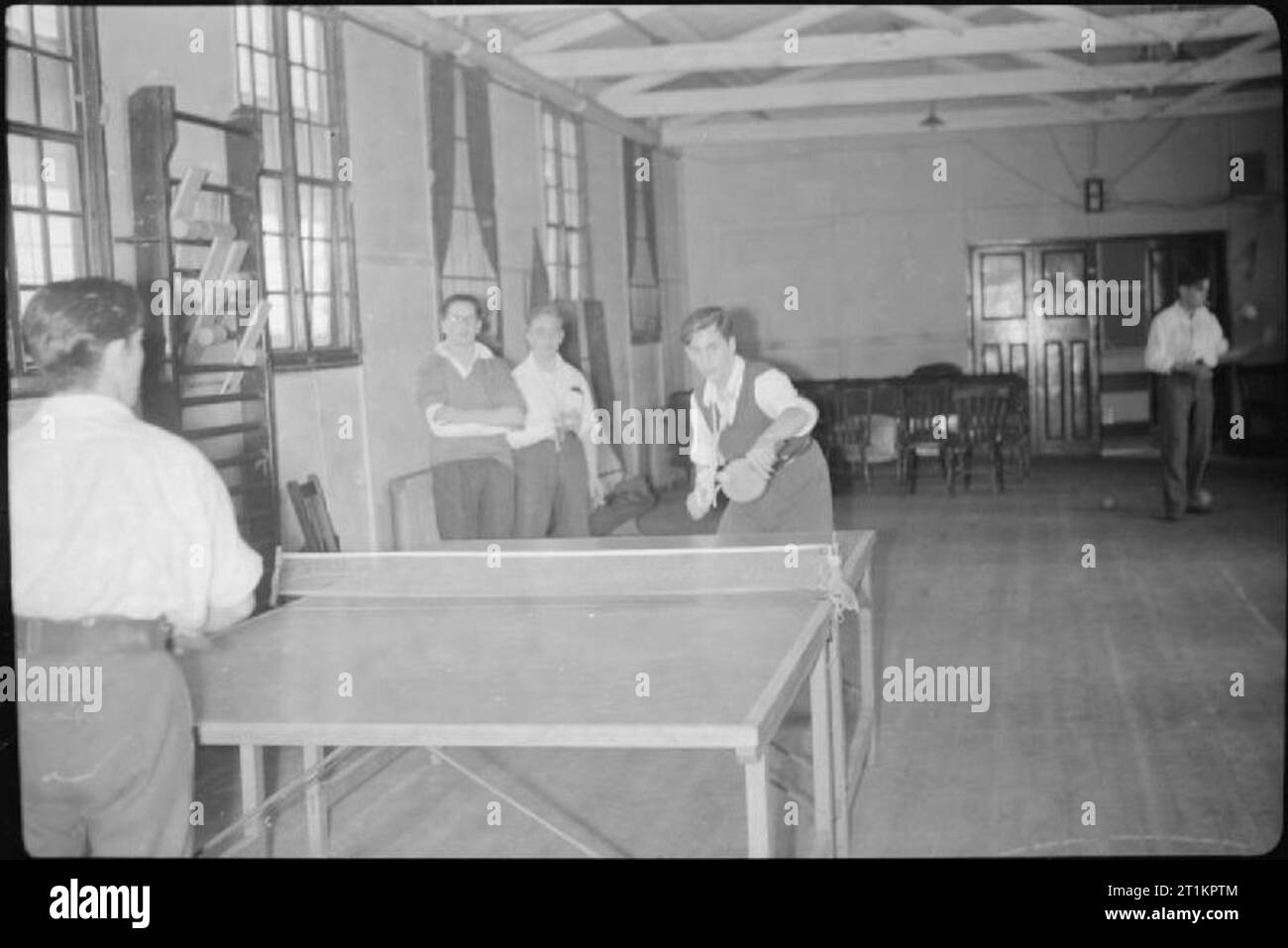 Rehabilitation britischer Soldaten aus der Normandie - die Arbeit des Robert Jones und Dame Agnes Hunt Orthopädischen Krankenhauses, Oswestry, Shropshire, England, Großbritannien, 1944. Stockfoto