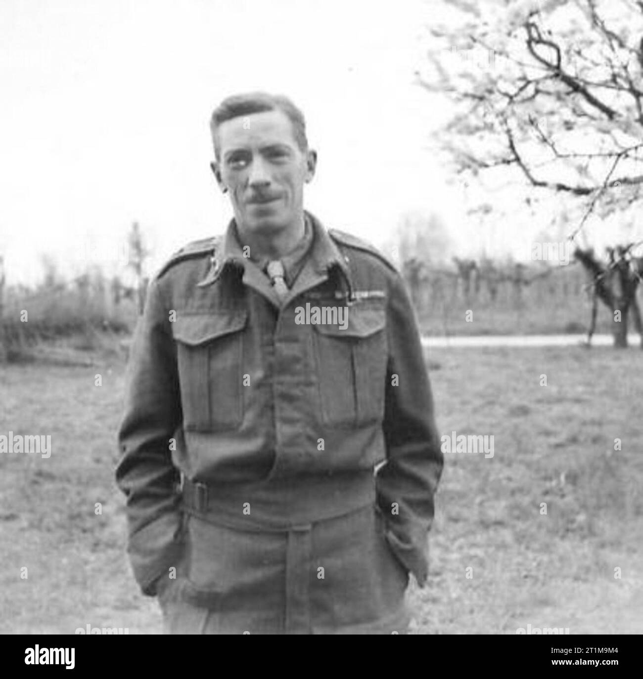 8. ARMEEHILFE, Generalmajor R.J. Arbuthnott, CBE., DSO., MC., Kommandeur 78 (br) Division. Stockfoto