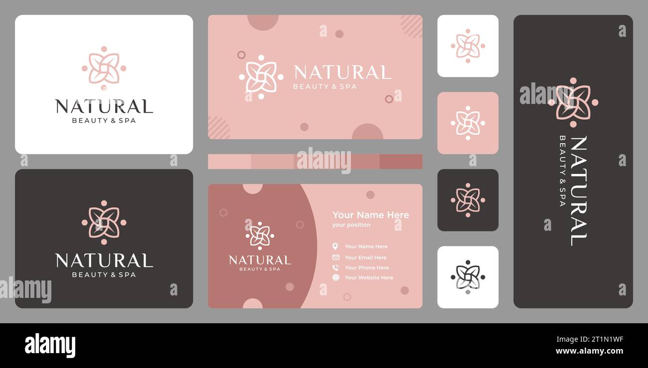 Luxuriöses Logo Design Konzept, Blume Lotus Logo, Beauty oder Spa Logo Vorlage grafische Vektor Illustration. Symbol, Symbol, Kreativ. Stock Vektor
