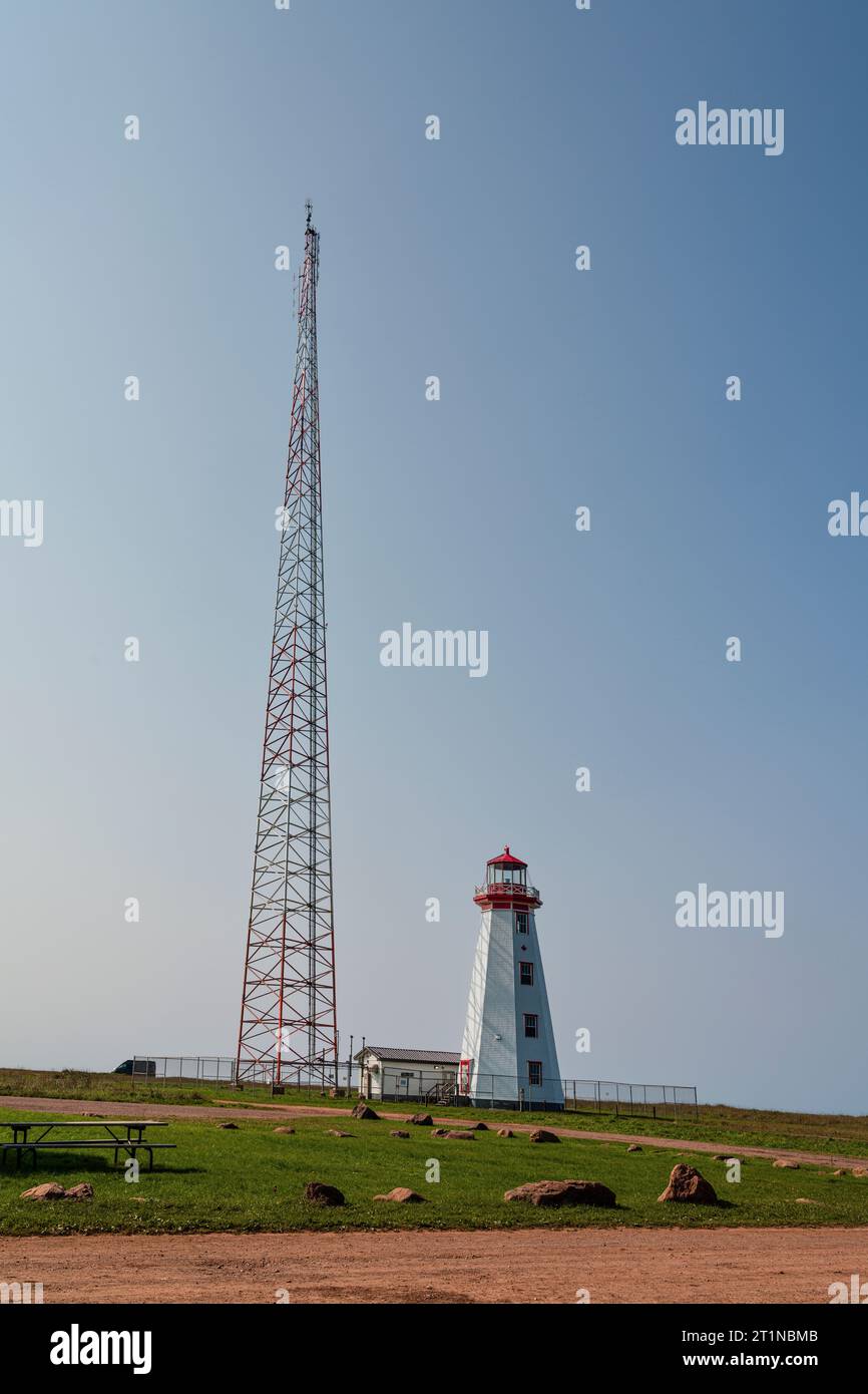 North Cape Lighthouse   Seacow Pond, Prince Edward Island, CAN Stockfoto