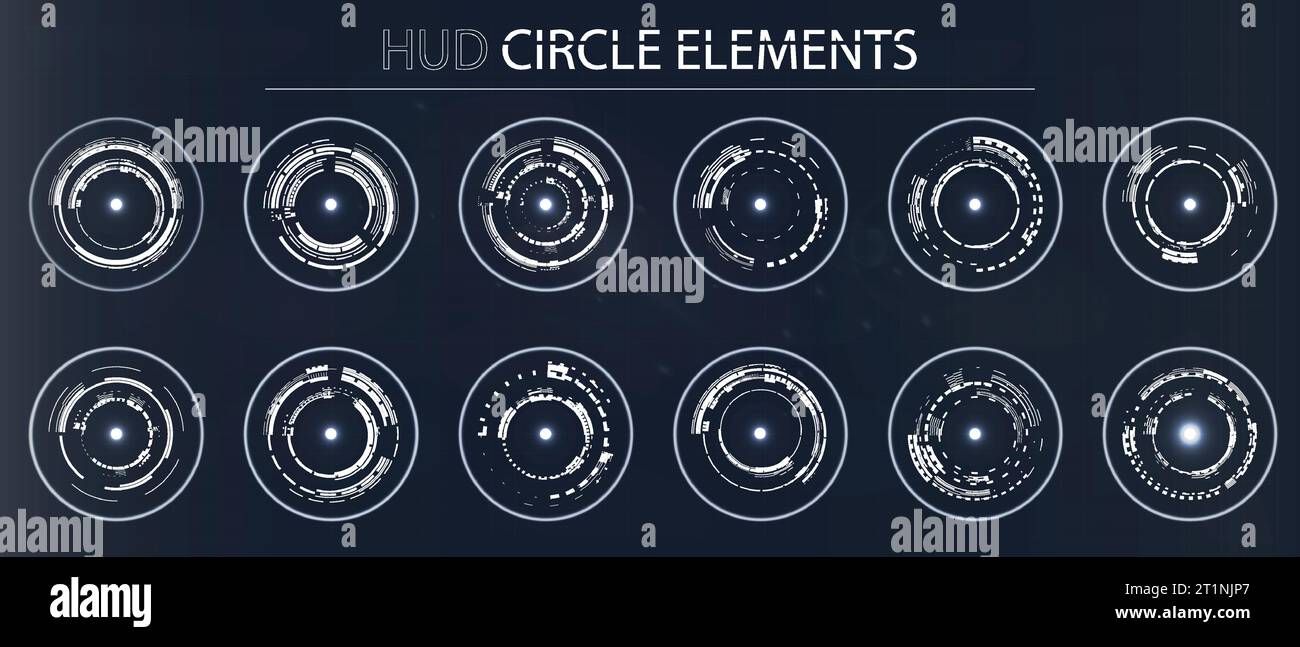 VR Technology Dashboard – Futuristisches Infografik-Display. Stock Vektor