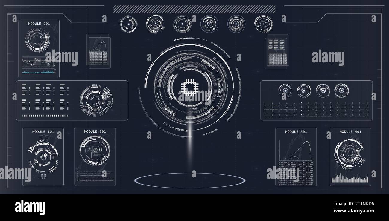 Moderne Integration Von Radarelementen Stock Vektor