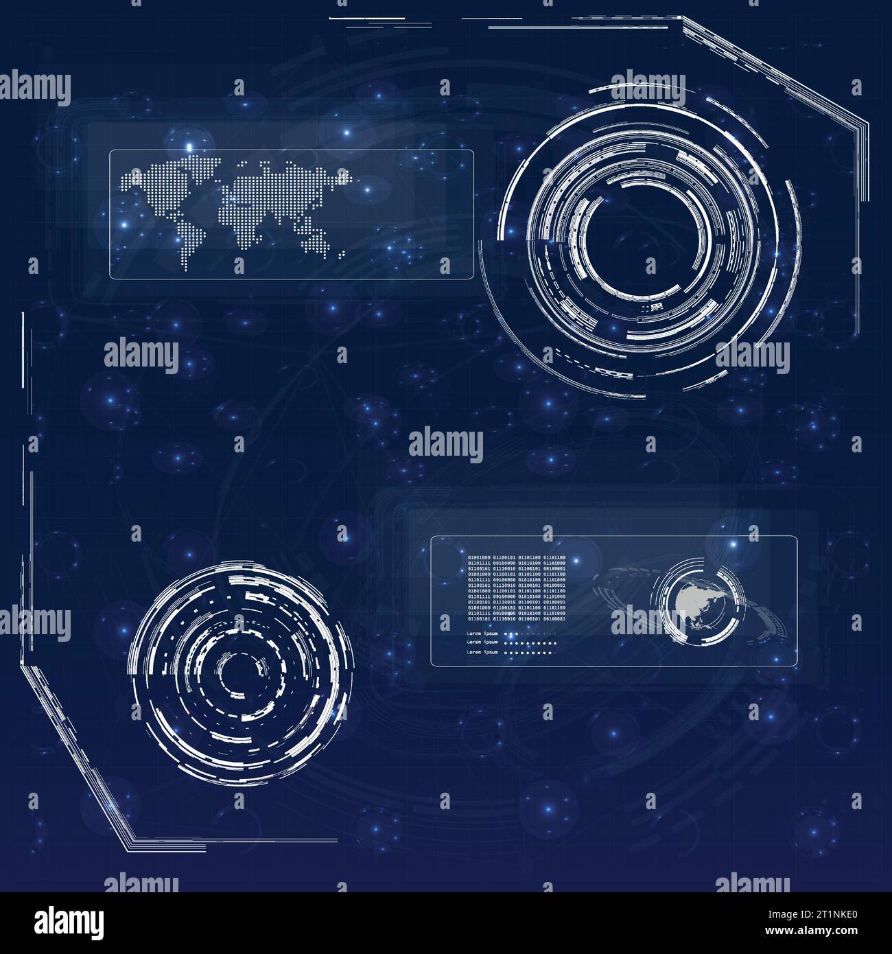 Infografiken zu HUD Circle Stock Vektor