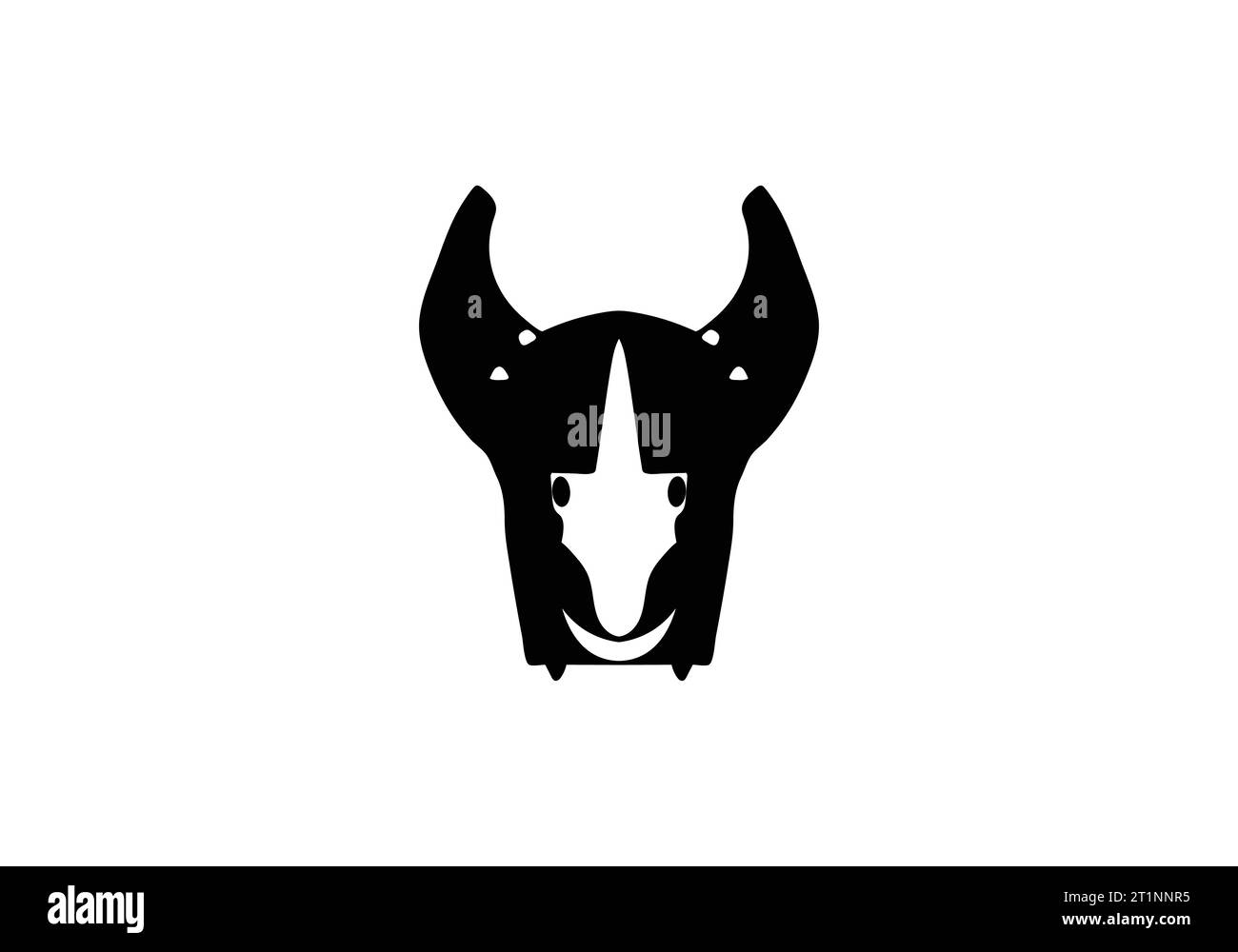 Minimalistisches Andrewsarchus-Icon-Illustrationsdesign Stock Vektor