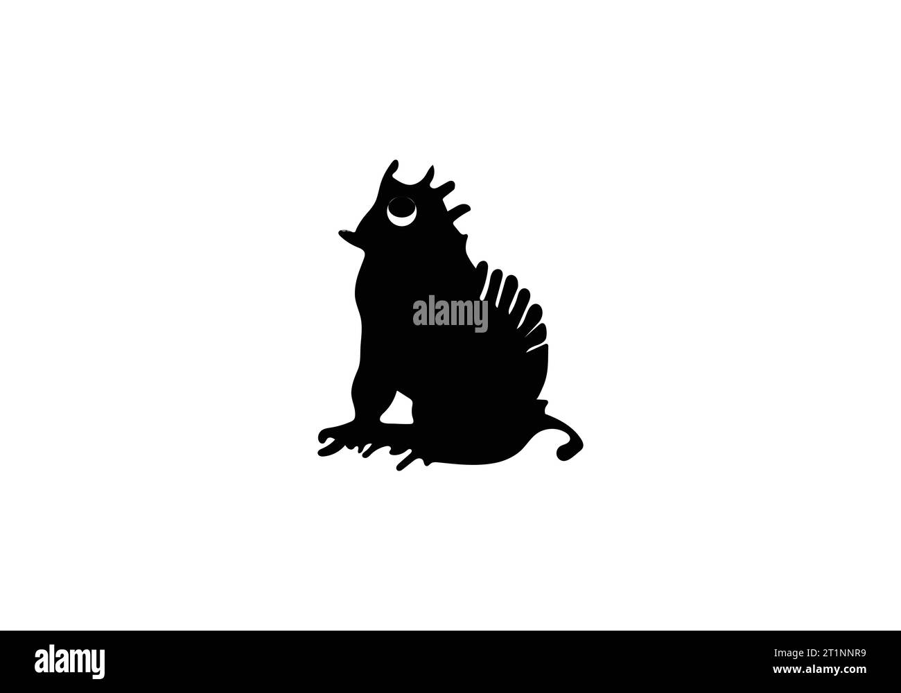 Minimalistisches Andrewsarchus-Icon-Illustrationsdesign Stock Vektor