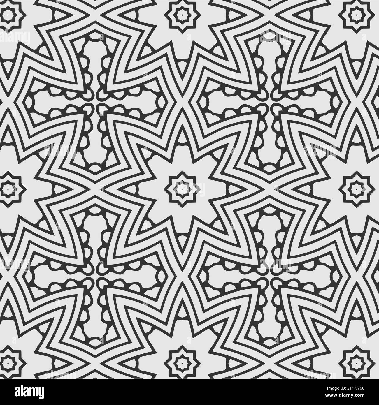 Digitale Kunstvektor grammatische Blumenformen und Musterdesign Stock Vektor