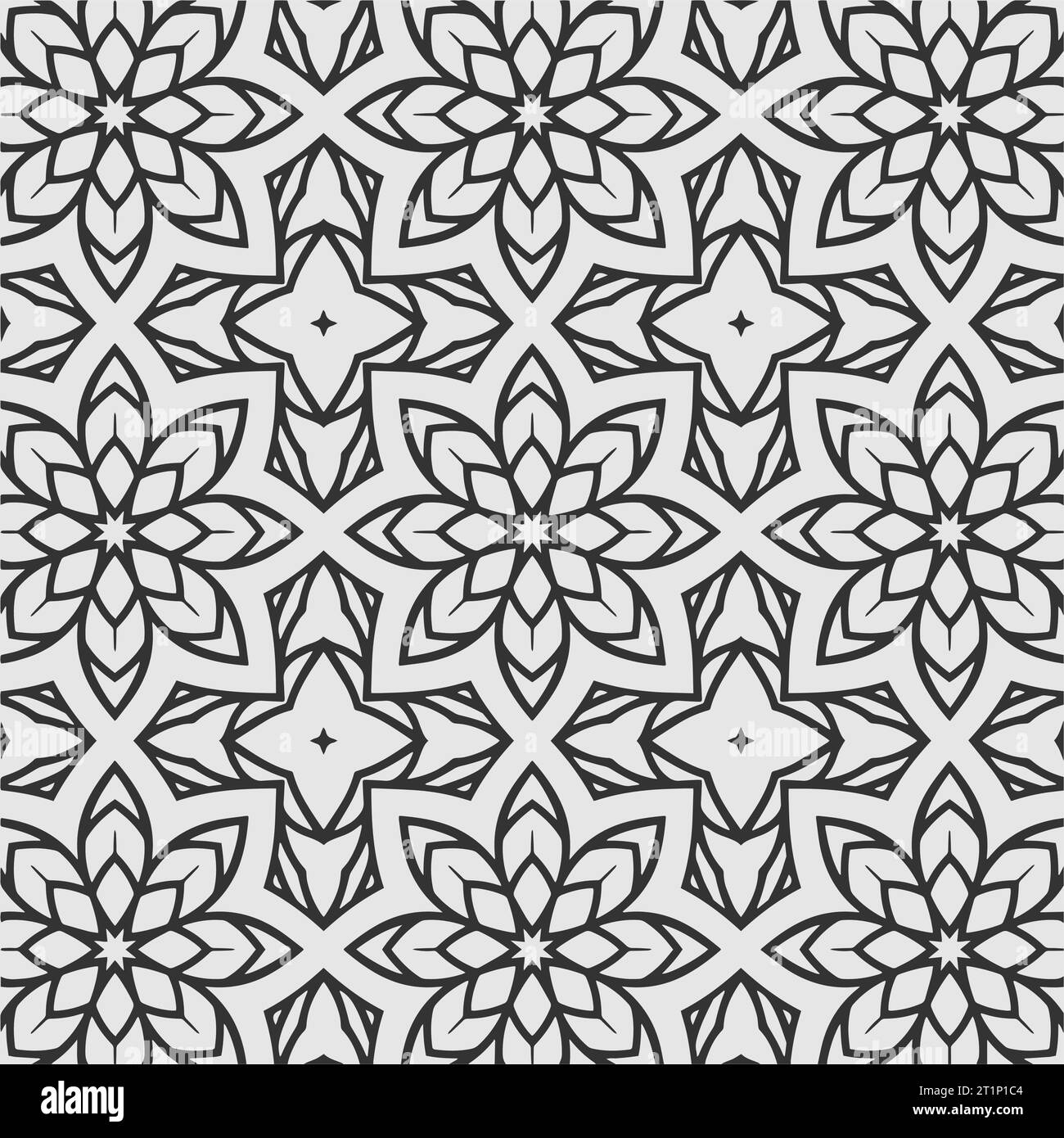 Geometrisches Vektormuster zum Einfärben des Seitendesigns Stock Vektor