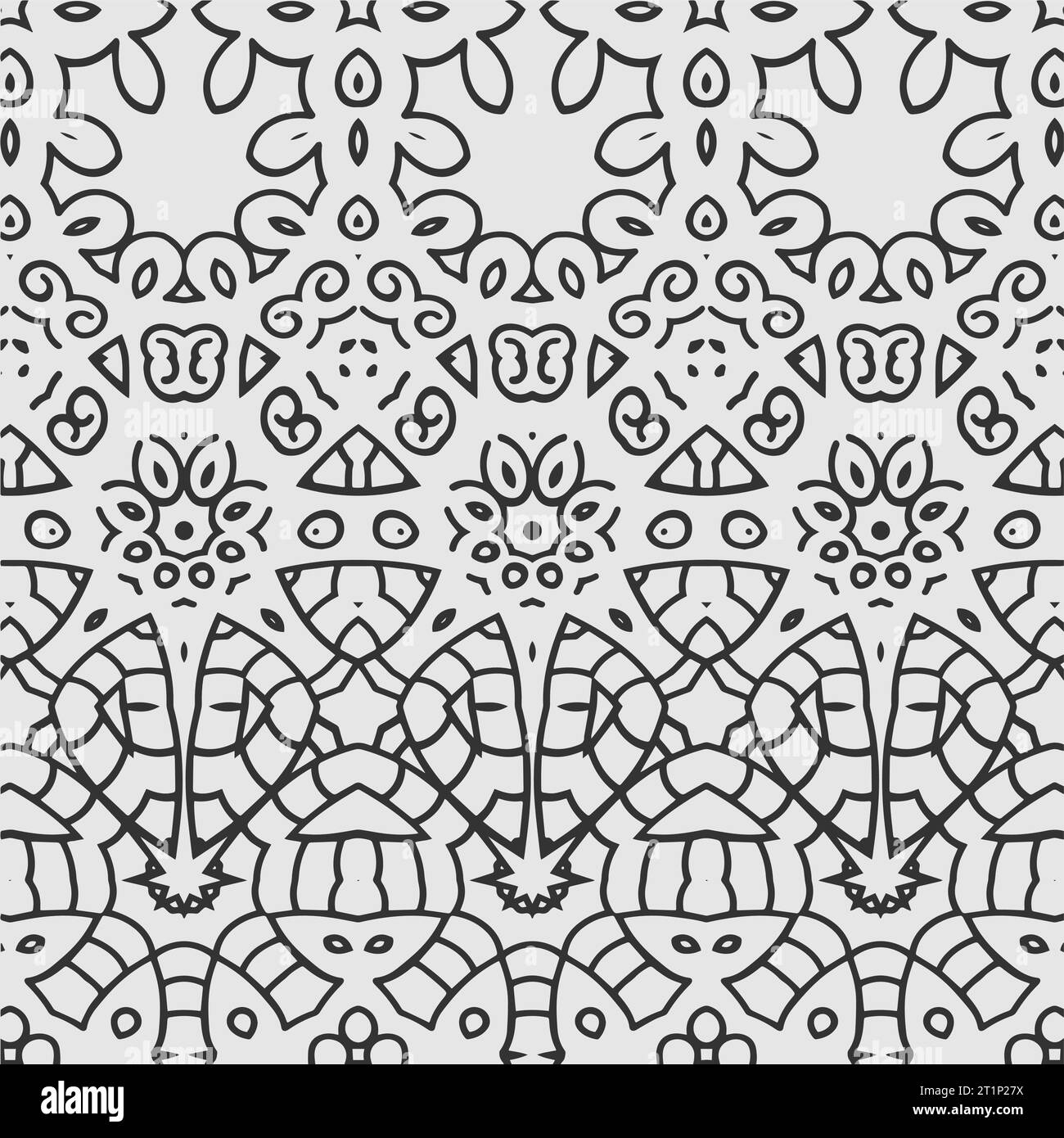 Geometrisches Vektormuster zum Einfärben des Seitendesigns Stock Vektor