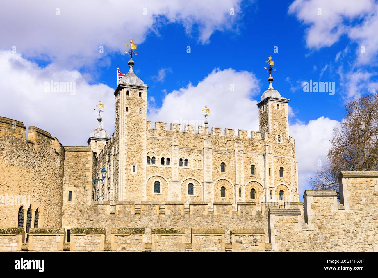 London, England, Großbritannien. Festung des Tower of London. Stockfoto