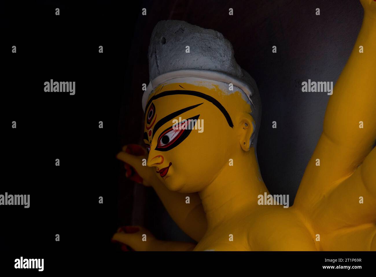 Dekoriertes Idol der hinduistischen Göttin Durga Stockfoto