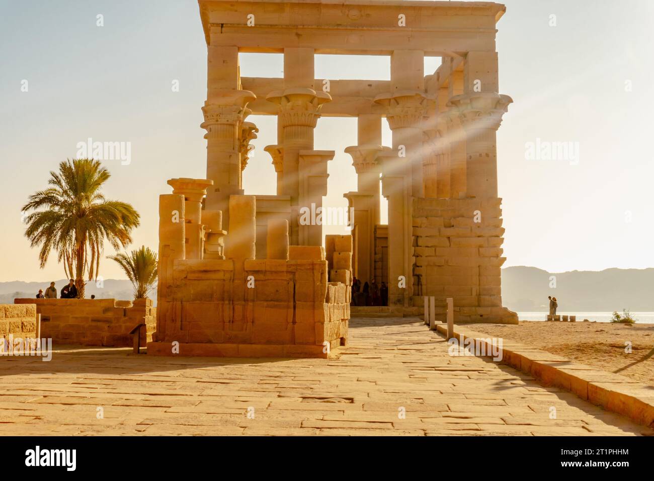 Tempel von Philae auf der Insel Agilkia in Ägypten Stockfoto