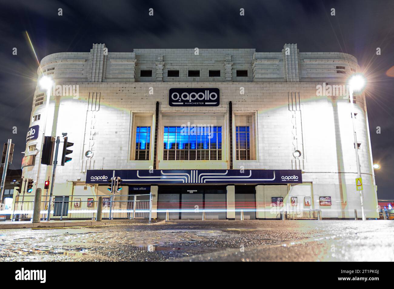 Das O2 Apollo Manchester ist ein Konzertsaal in Ardwick Green, Manchester, England. Stockfoto
