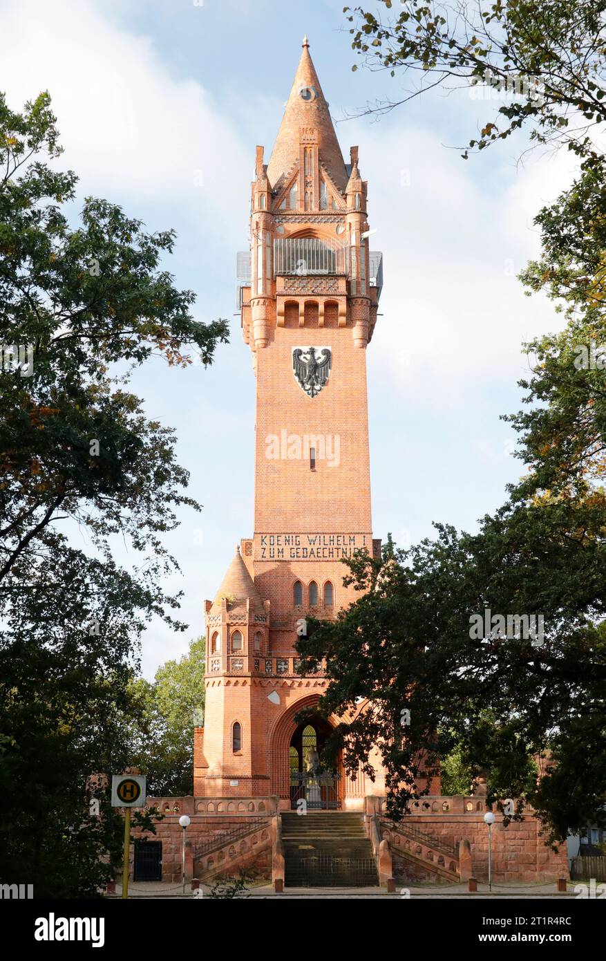 Deutschland, Berliner Grunewald, Grunewaldturm, 55 Meter hoher Aussichtsturm ,1899 zum Gedenken an den Deutschen Kaiser Wilhelm I. errichtet. *** Deutschland, Berlin Grunewald, Grunewaldturm, 55 Meter hoher Aussichtsturm, erbaut 1899 zum Gedenken an Kaiser Wilhelm I. Kredit: Imago/Alamy Live News Stockfoto