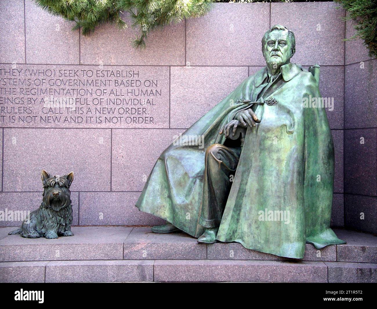 FDR-Gedenkstätte Washington D.C. USA Stockfoto