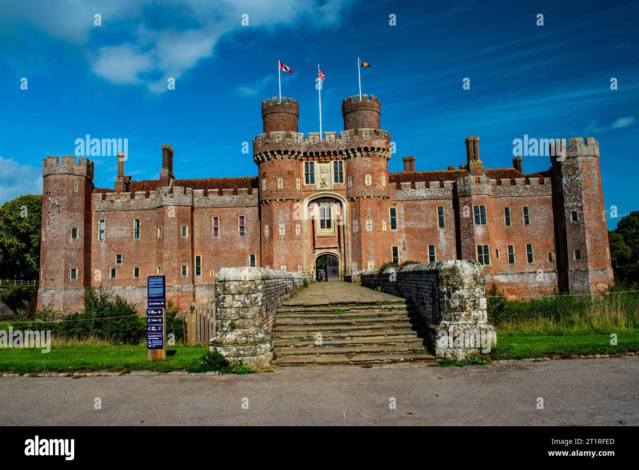 Herstmonceux Castle, East Sussex Stockfoto