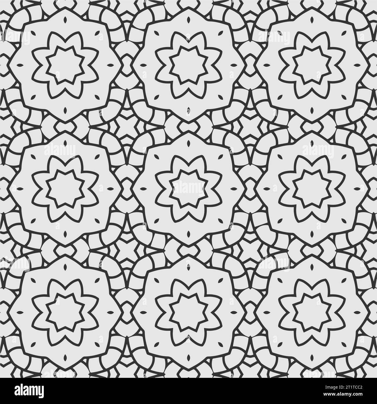 Geometrisches Vektormuster zum Einfärben des Seitendesigns Stock Vektor