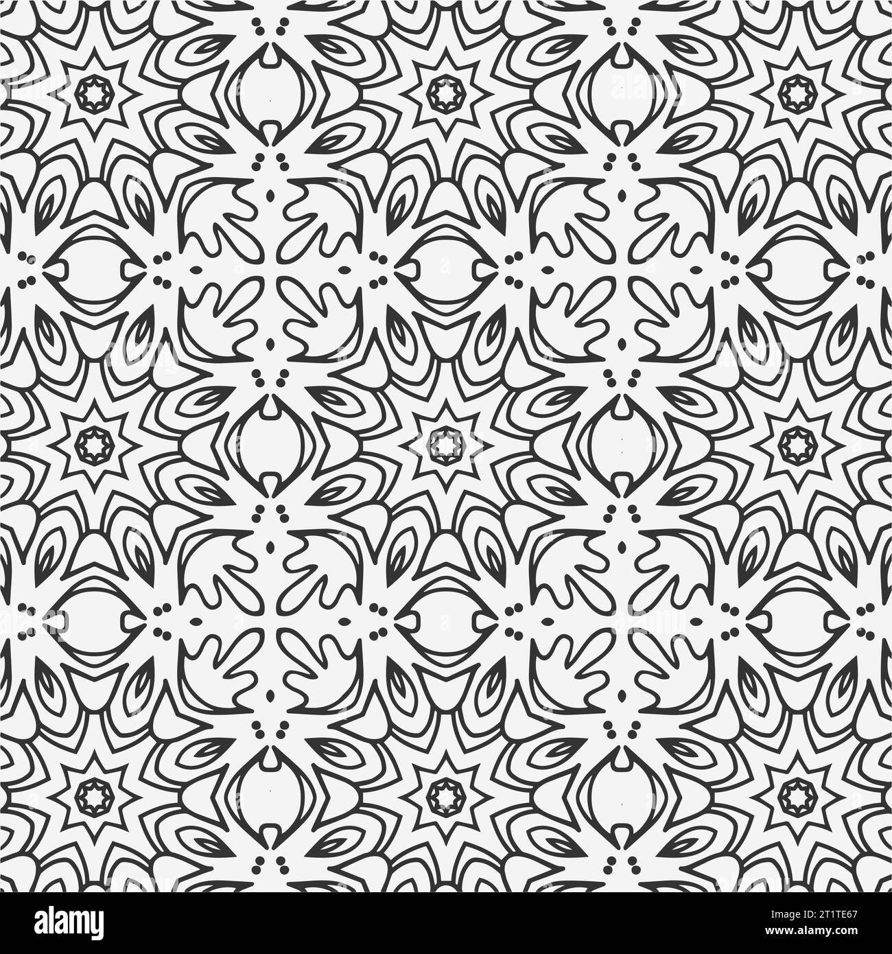 Geometrisches Vektormuster zum Einfärben des Seitendesigns Stock Vektor