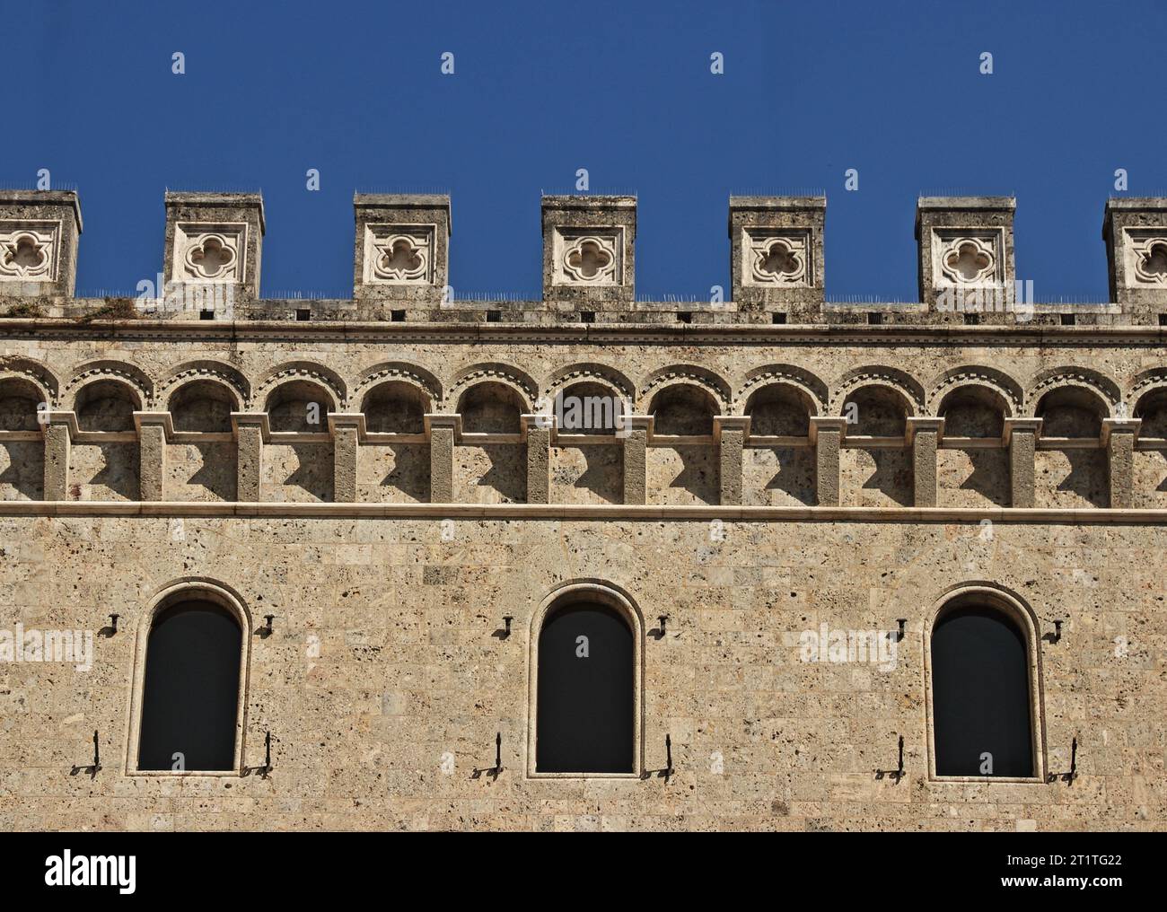 Siena, eine der beliebtesten und meistbesuchten Städte in der Toskana, Italien Stockfoto