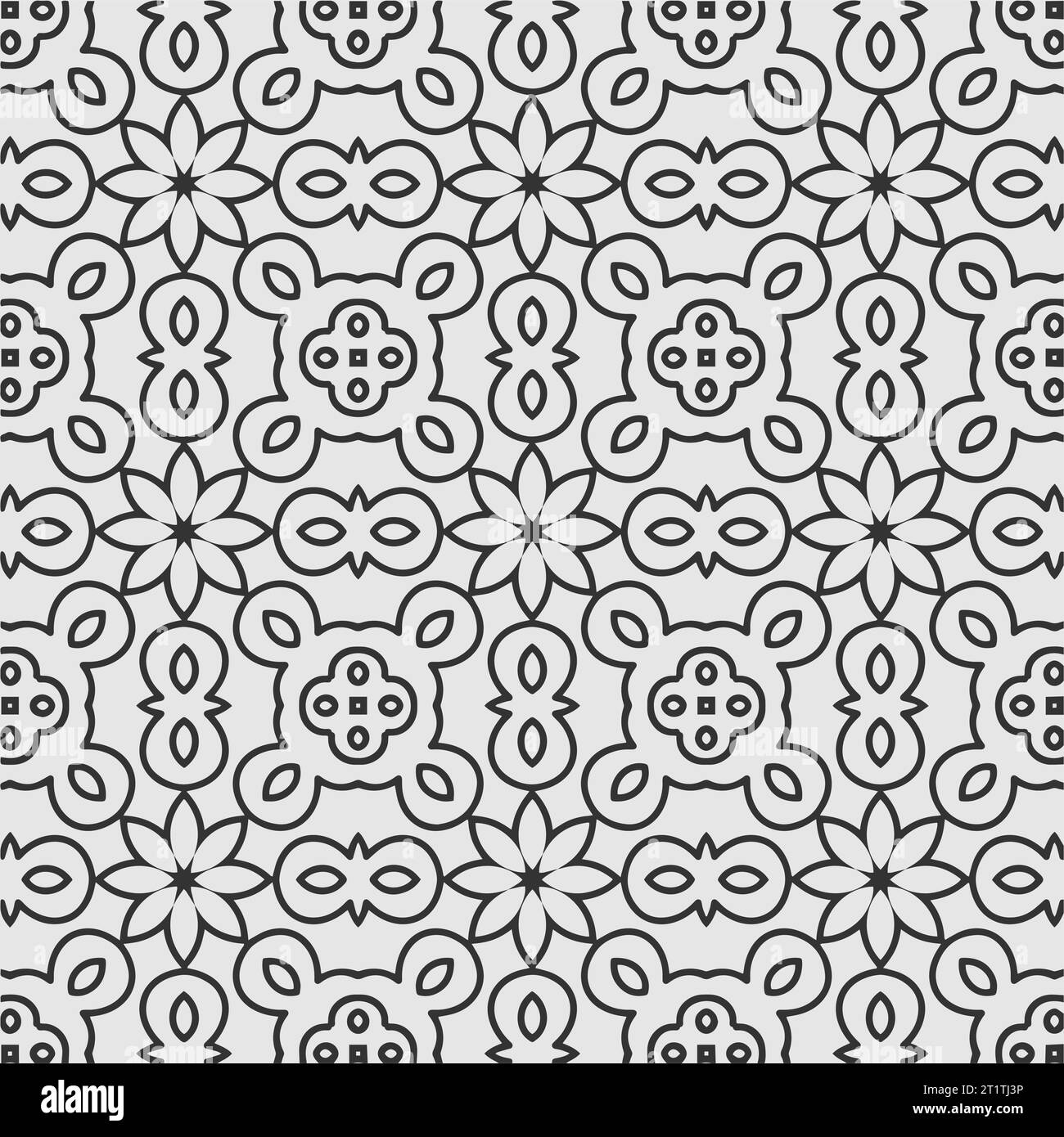 Geometrisches Vektormuster zum Einfärben des Seitendesigns Stock Vektor