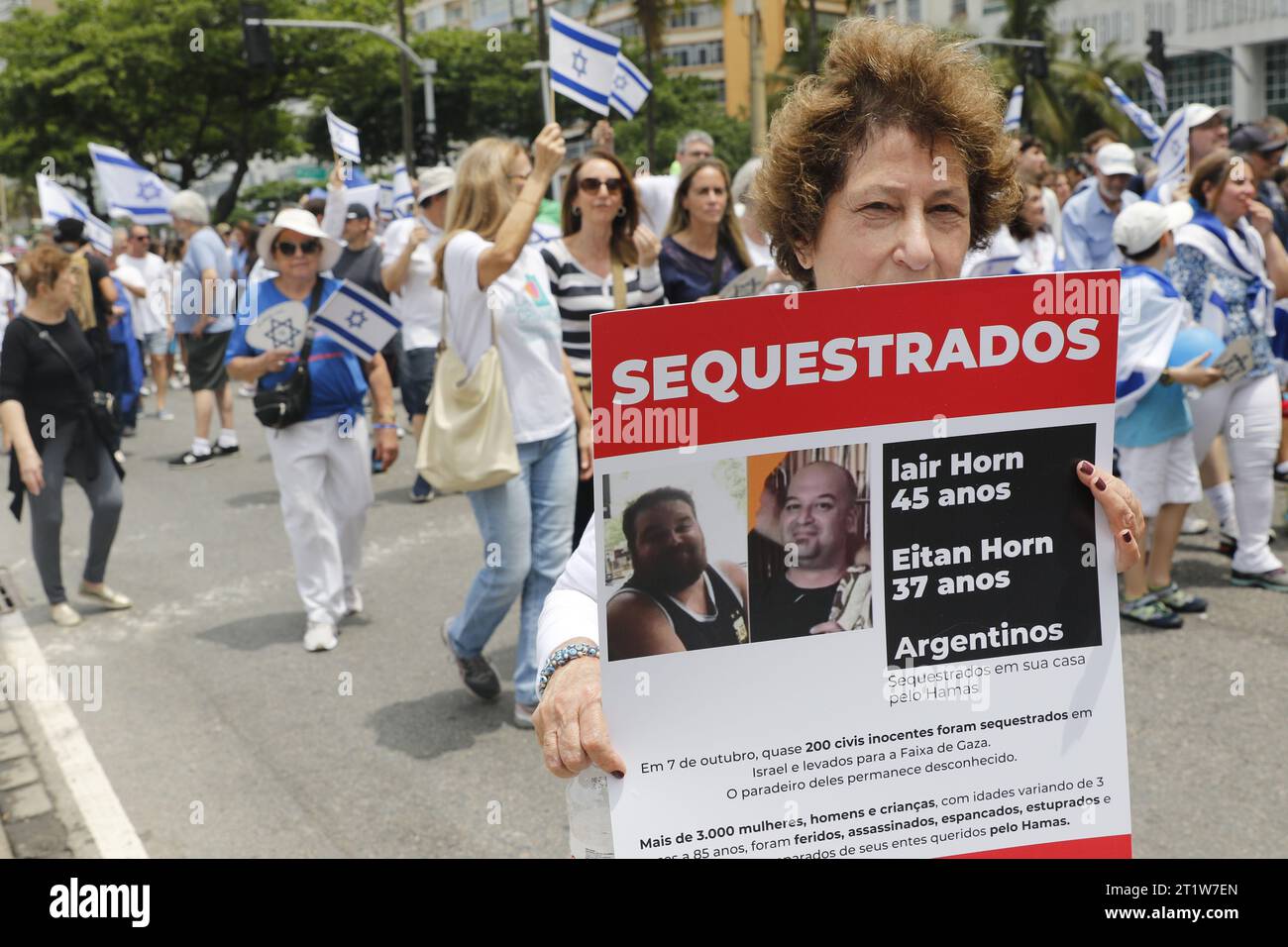 Jüdische Gemeinde marschiert in Copacabana zur Unterstützung Israels im