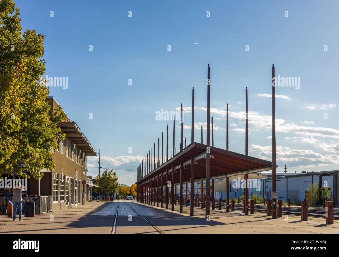 Santa Fe Railyard in Santa Fe, New Mexico Stockfoto