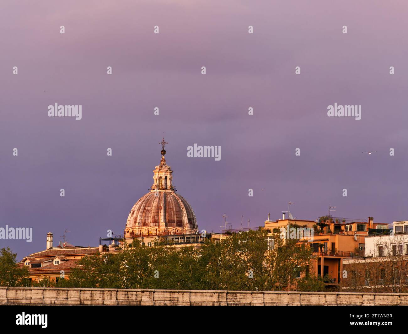 Stadtblick, Kirchenkuppelviertel, Rom, Italien Stockfoto