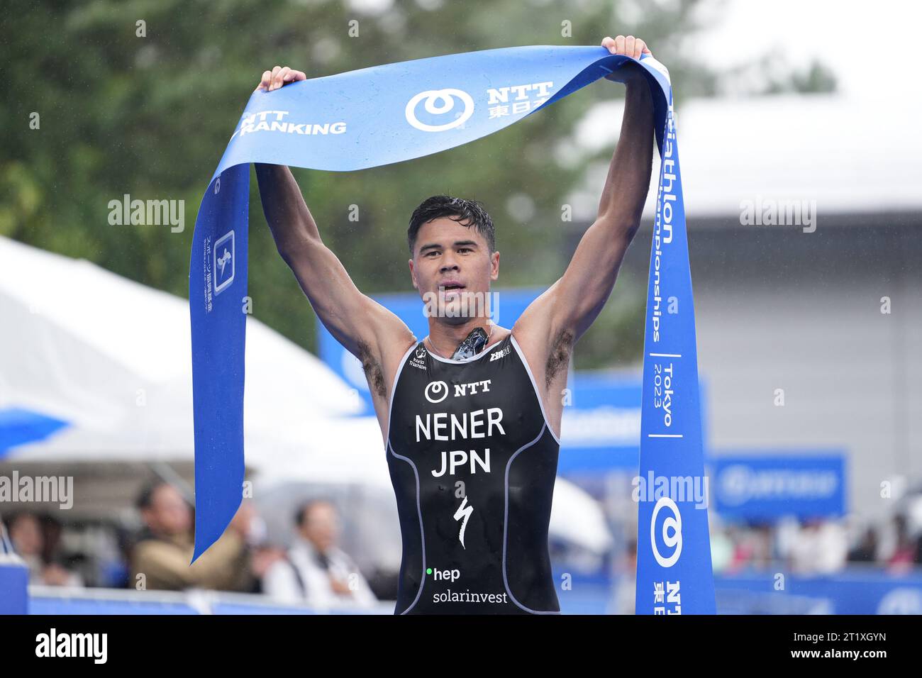 Odaiba, Tokio, Japan. Oktober 2023. Kenji Nener Triathlon : die 29. Japan Triathlon Meisterschaft der Männer in Odaiba, Tokio, Japan. Quelle: AFLO SPORT/Alamy Live News Stockfoto