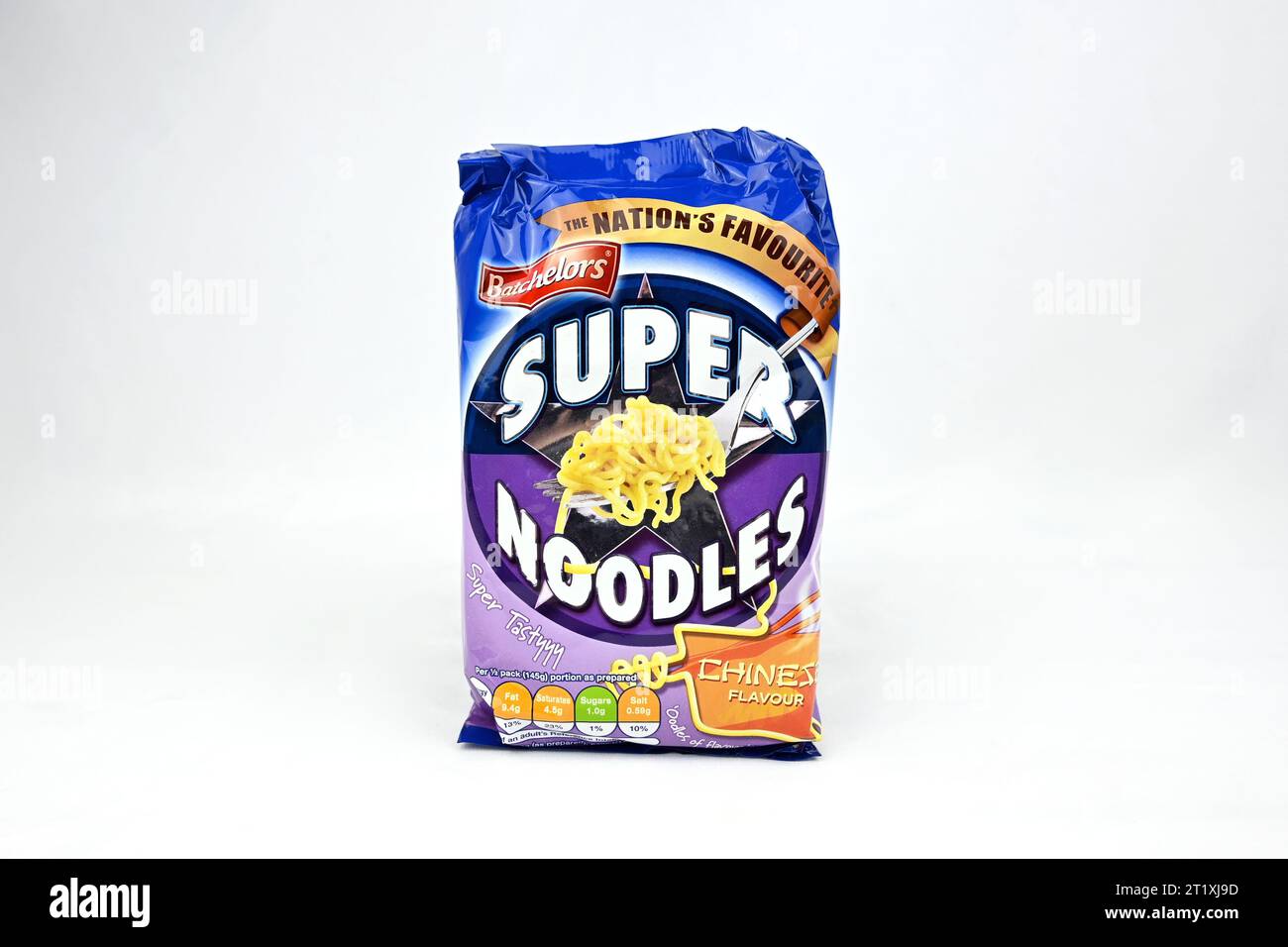 Batchelor's super Nudeln chinesischer Geschmack Stockfoto