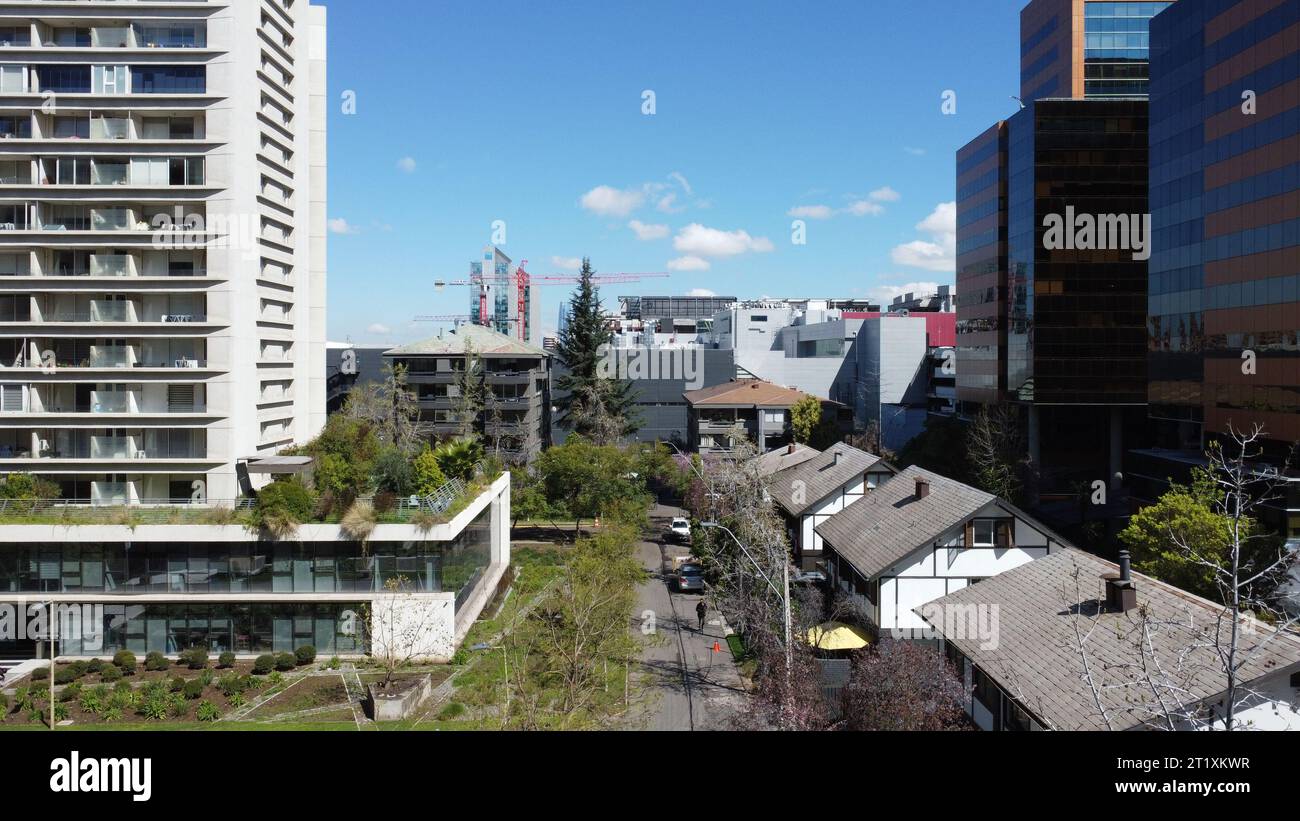 Antennen von Santiago Chile Stockfoto