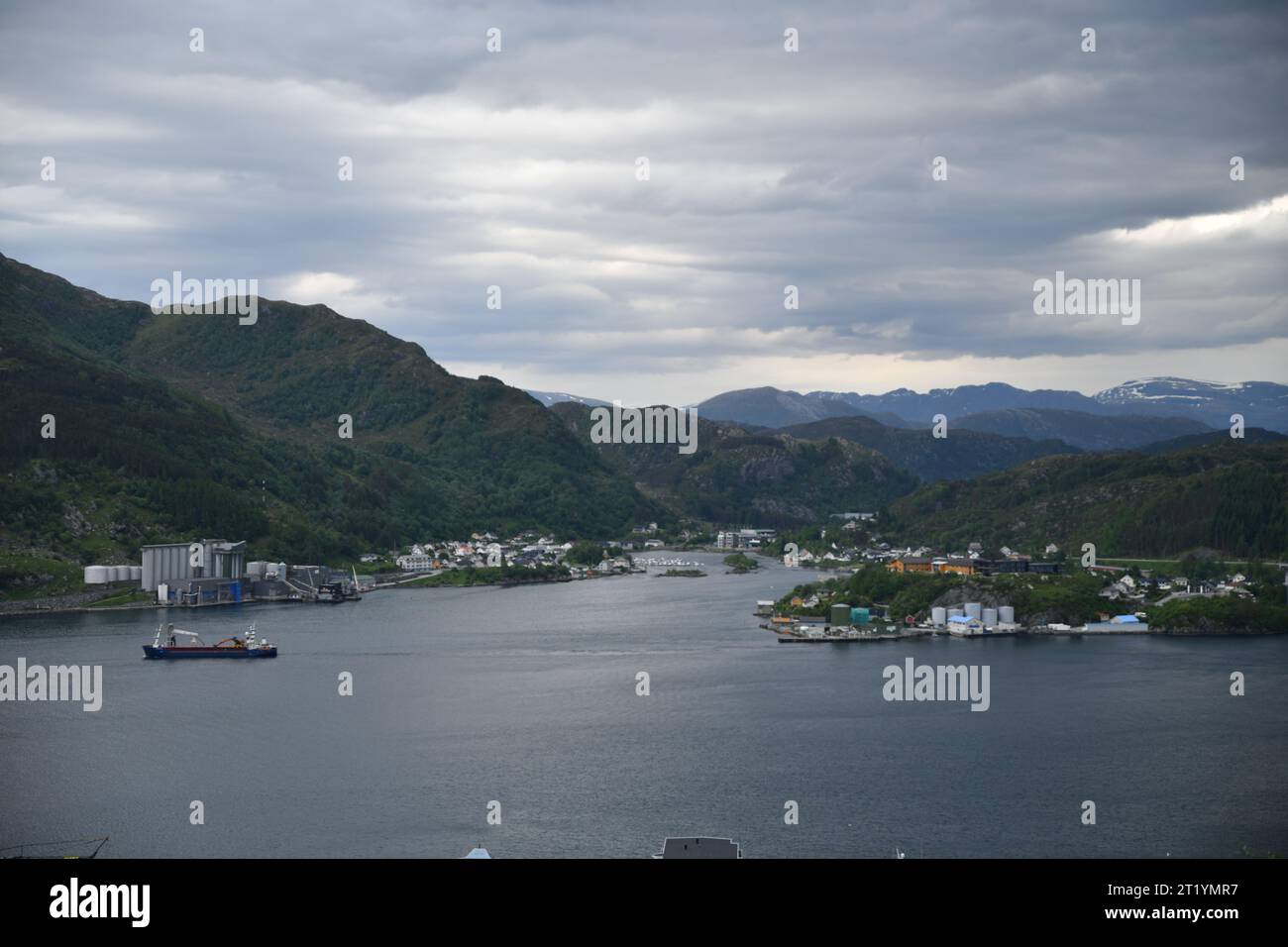 Sehenswürdigkeiten Stavanger, Maloy, Nordfjordeid City in Norwegen Stockfoto